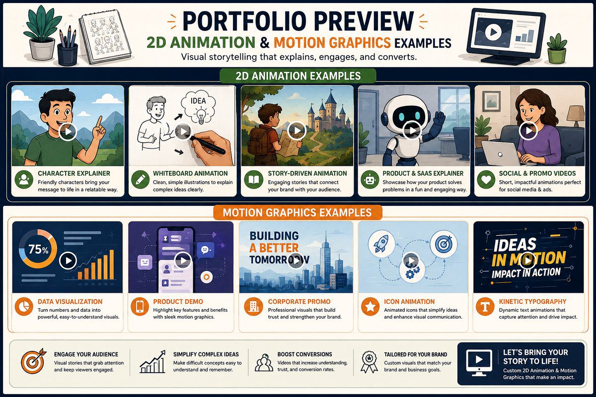 2d animation motion graphics portfolio