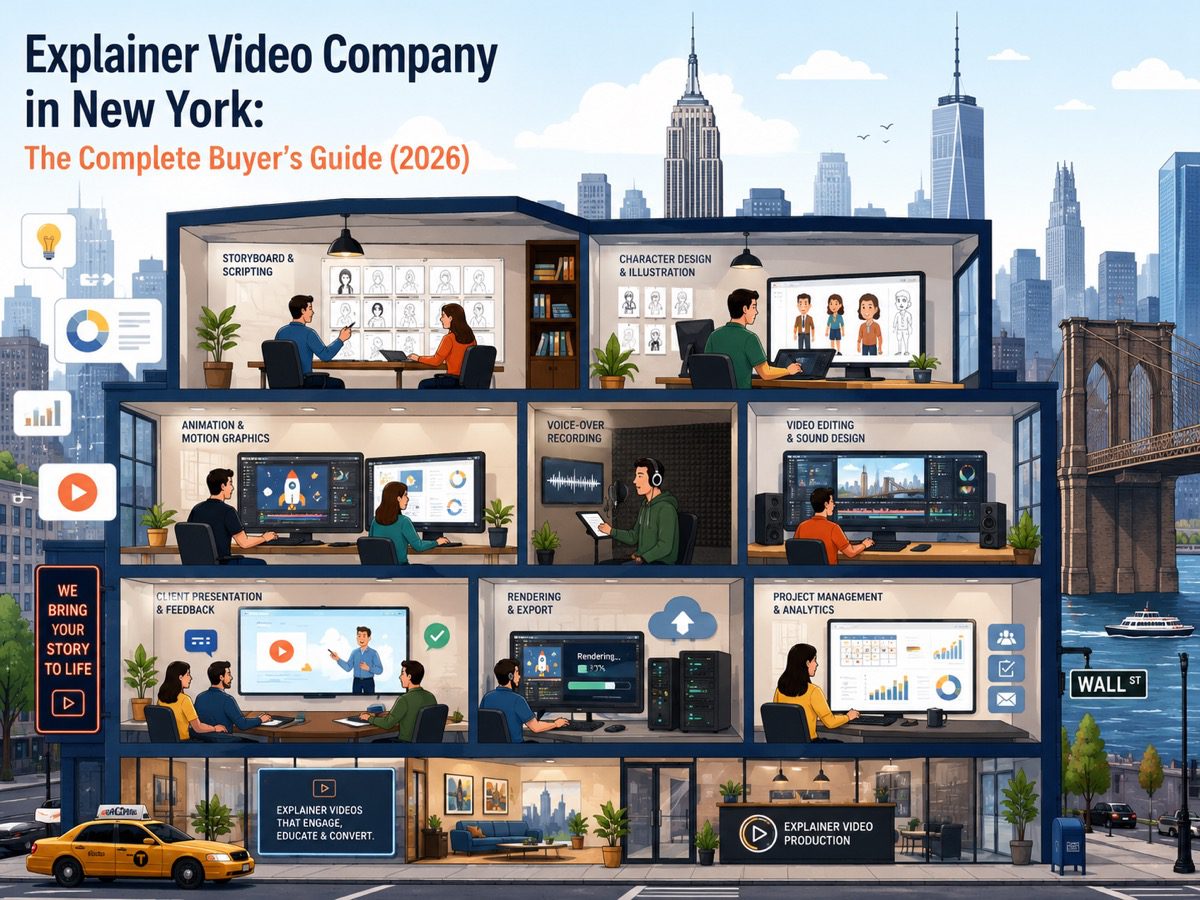 Explainer video company in New York – Magic Motion Studio animation production