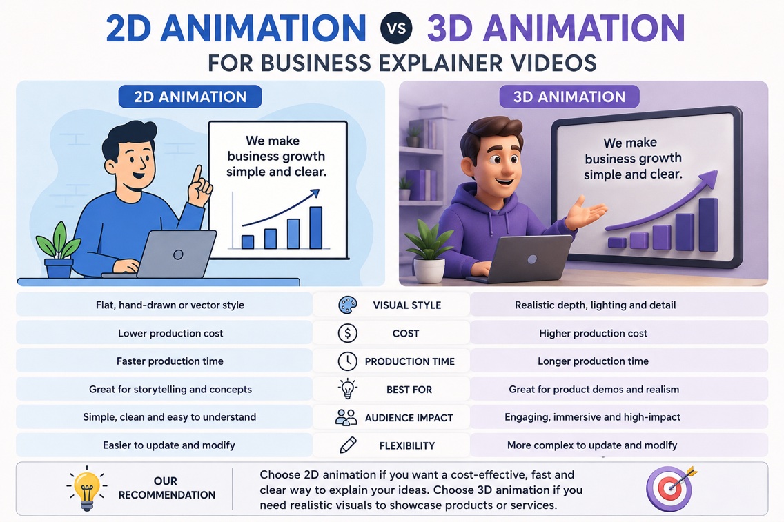 2d animation vs 3d animation comparison