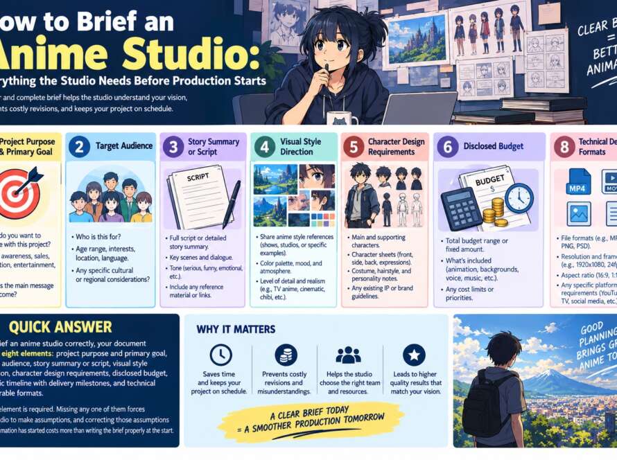 how to brief an anime studio